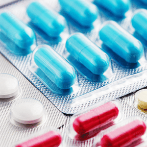 Packets of medicine pills