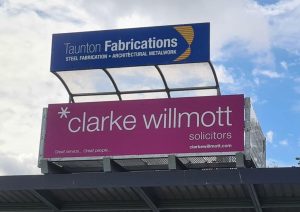 Taunton Rugby Club Advert hoardings