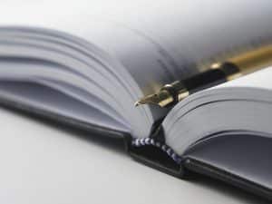 Book and pen